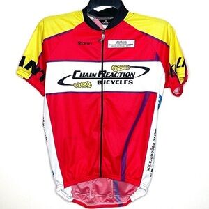 🔥 Canari Full Zip Mens Cycling Jersey M Red